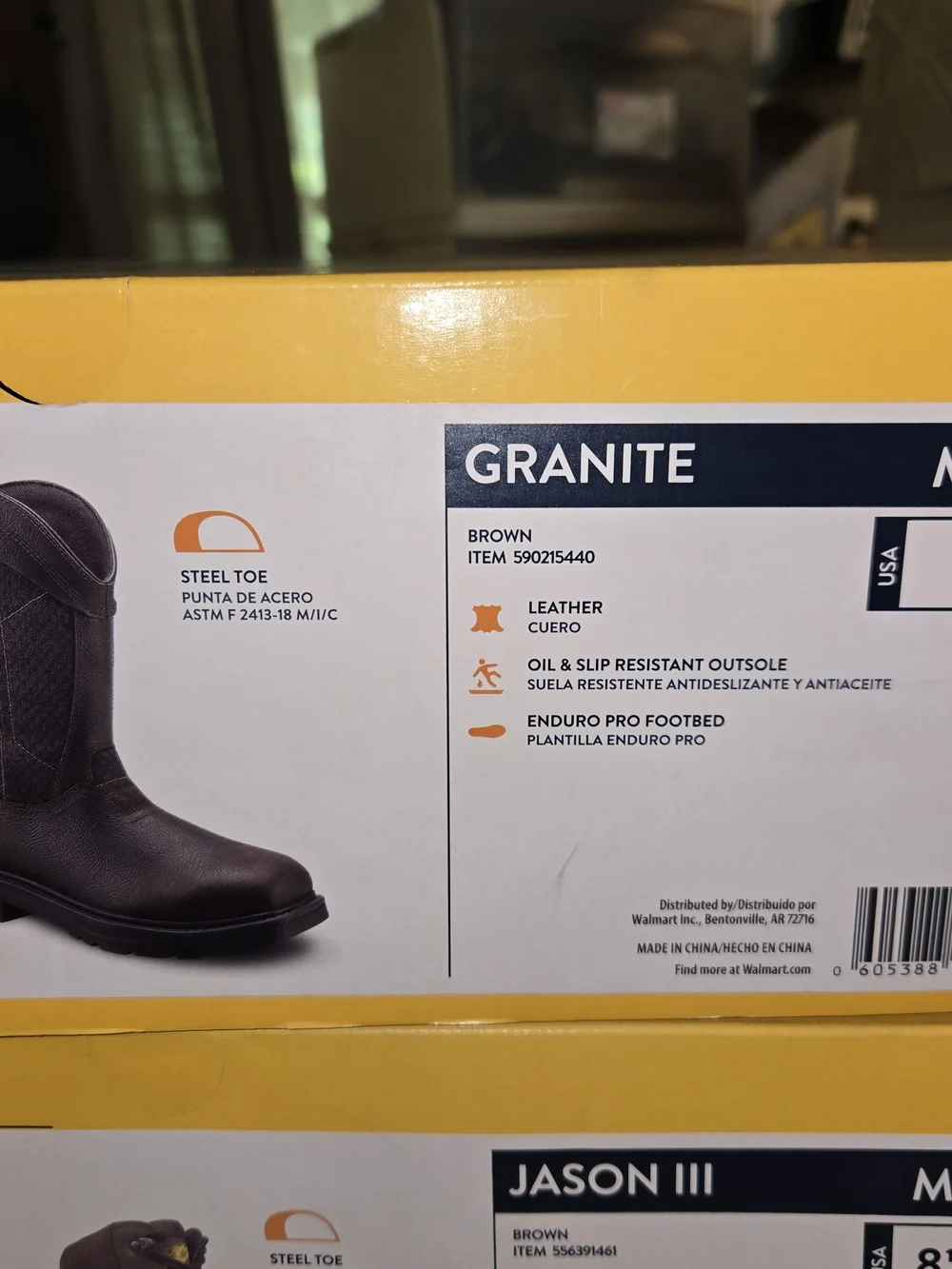 Herman Survivors Steel Toe Granite Leather Men's Brown Slip-On Work Boots